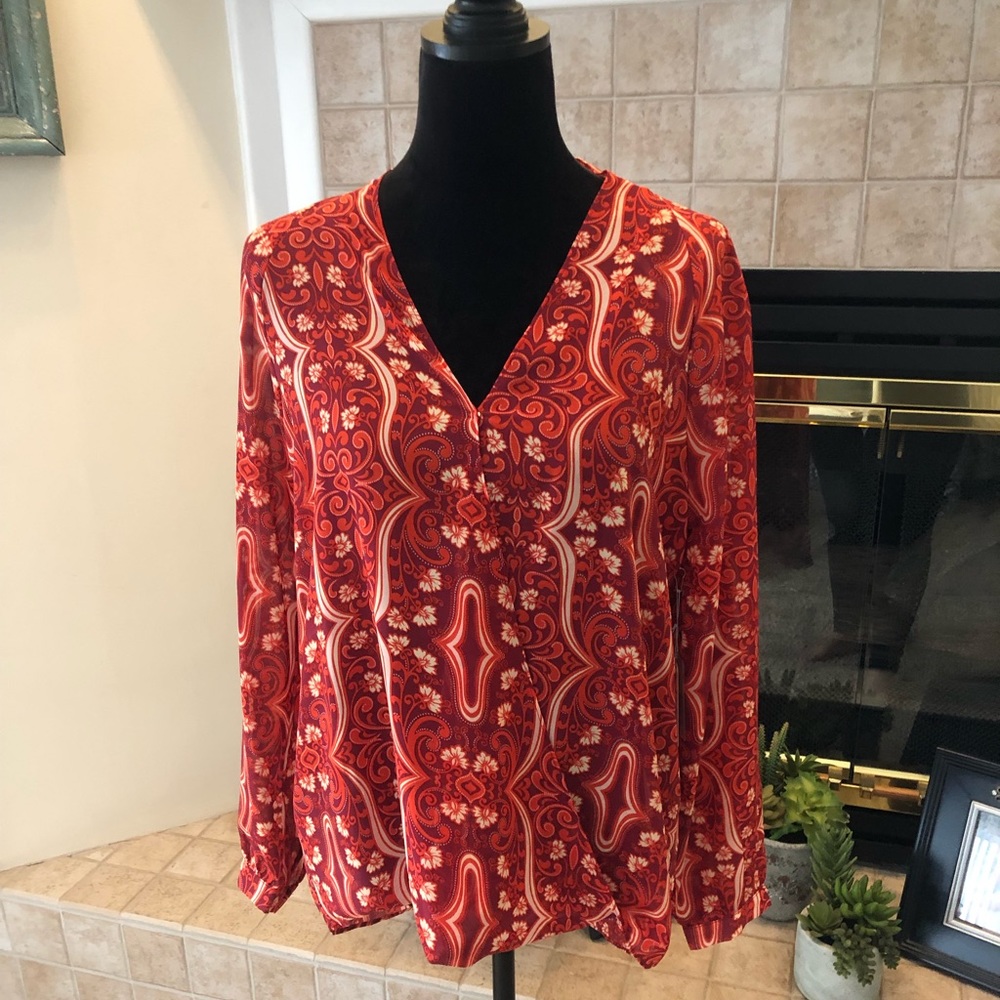 Orange and red top